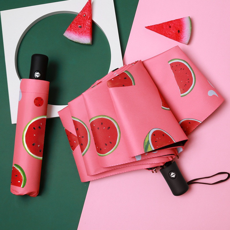 Guarda Chuva Automatico para Abrir e Fechar Com proteção UV fruta LY4088