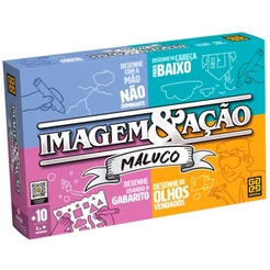 JOGO IMAGEM E AÇÃO MALUCO GROW BRINQUEDO MESA DESENHO TABULEIRO PALAVRA ADVINHA PERGUNTAS CARTA GAME