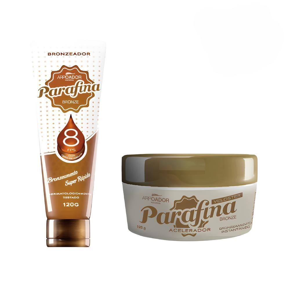 Kit Parafina Bronze Veloster +Bronzeador Cera de Abelha FPS8