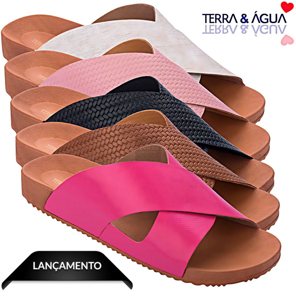 PAPETE BIRKEN TERRA E ÁGUA CANOA CHINELO SANDALIA SLIDE