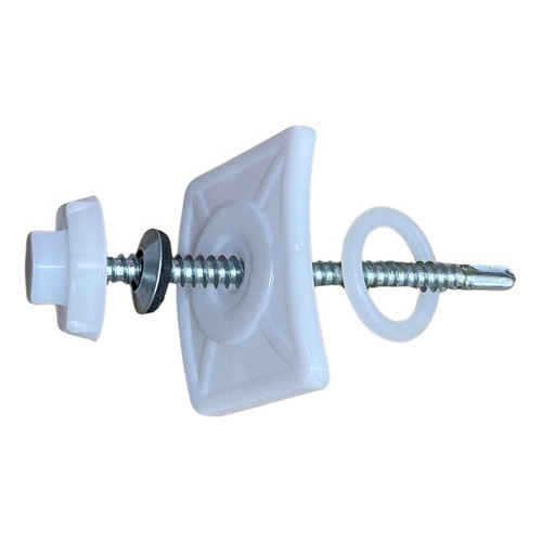 KIT CAPA TELHA PVC PARAFUSO 5,5X75 100U TAMPA VEDAÇÃO TRANSLUCIDO BRANCA COLONIAL PLAN PRECON AFORT EPLAST FIBRARTE