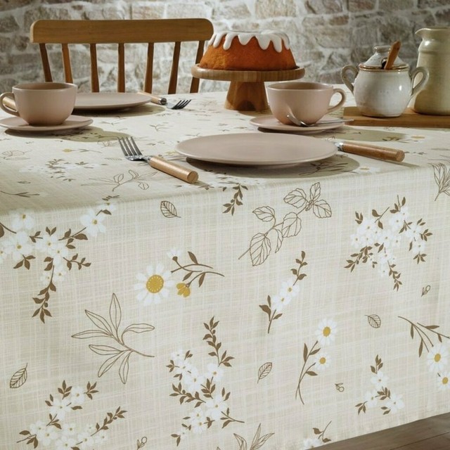 Toalha de Mesa Retangular Limpa Fácil Döhler Clean Esmeralda 6 Lugares em Oferta na Shopee