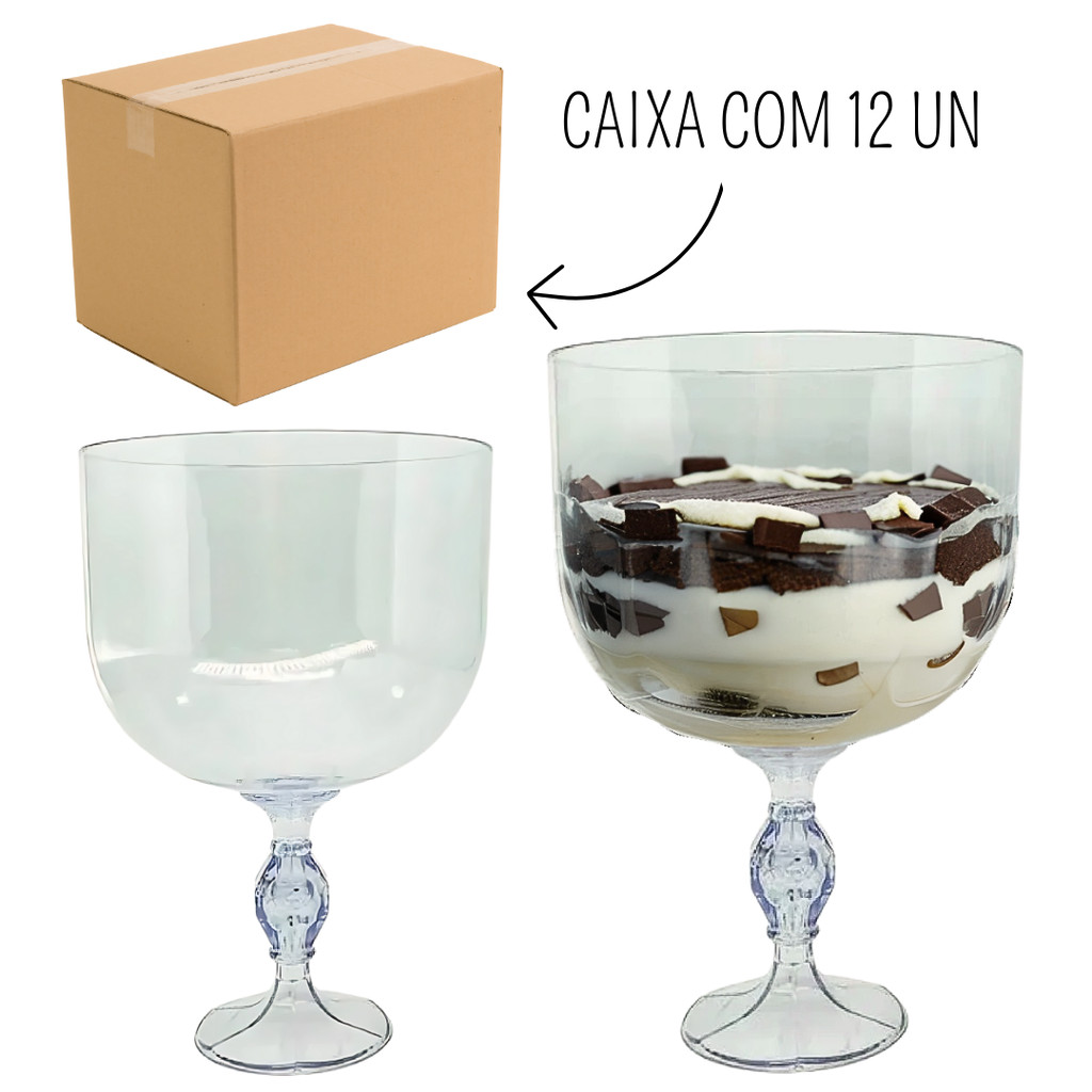 12 Taça Americana Sobremesa Exclusive 1250 L SEM TAMPA - Lsc Toys - Home & Living