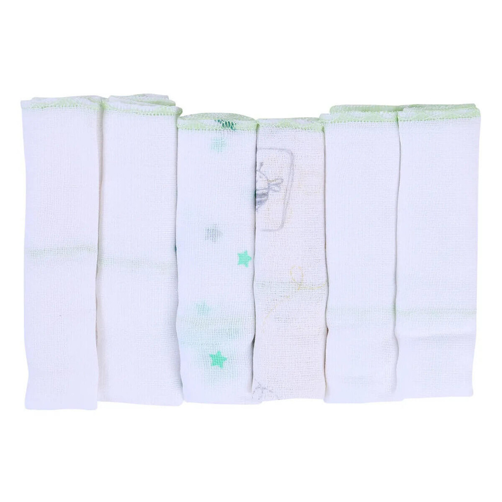 Pano de Boca Papi Karinho Estampado Neutro 6 Peças em Oferta na Shopee