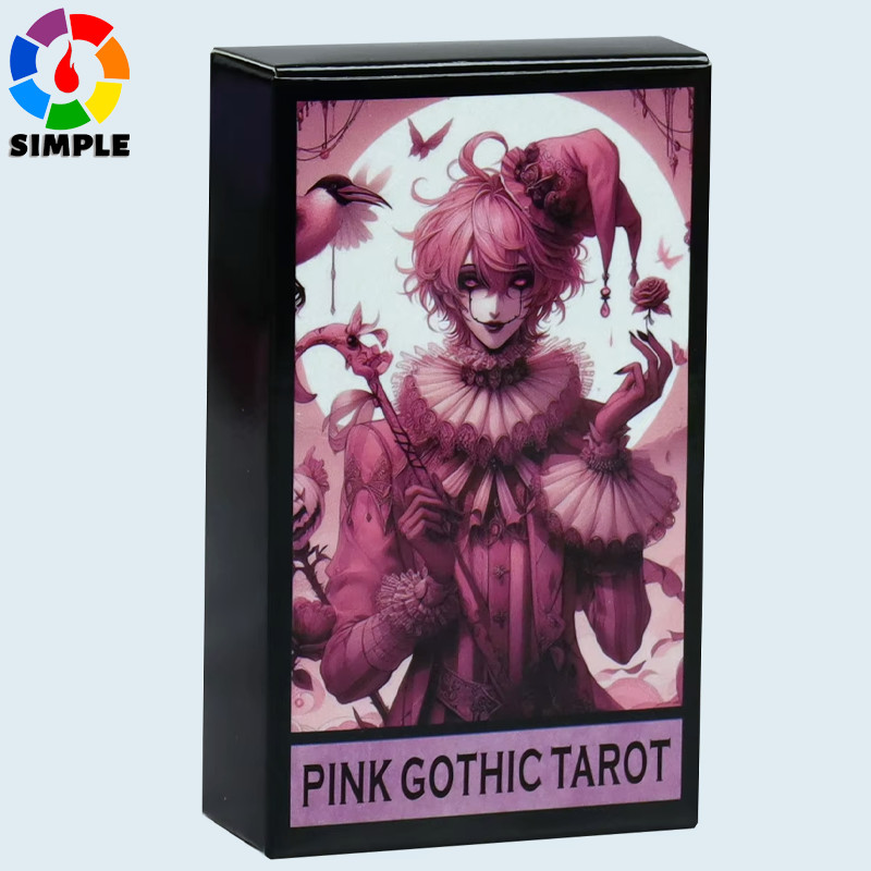 Pink Gothic Tarot Deck Cards Games Divination