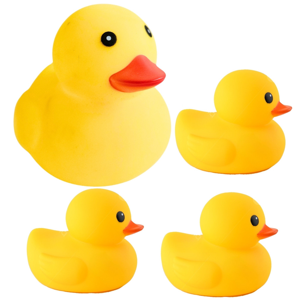 Kit 4 Patinhos Brinquedo Infantil Banho c/ Som Mae E Filhos Castela em Oferta na Shopee