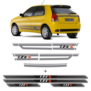 Kit Completo Faixa Palio 1.8 R 2006/2007 + Soleira Protetora em Oferta na Shopee