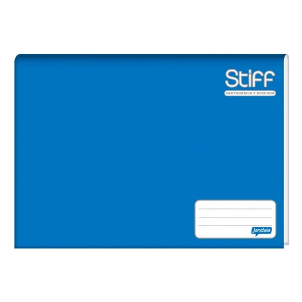 Caderno de Desenho Brochura Capa Dura 96F Stiff Azul Jandaia em Oferta na Shopee
