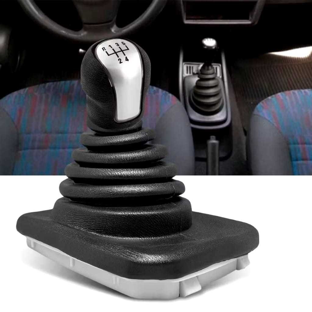 Kit Manopla E Coifa De Câmbio Celta Prisma 2007 Até 2016 Coifa De Cambio Celta Corsa Prisma Sanfonada Preta Grafite em Oferta na Shopee