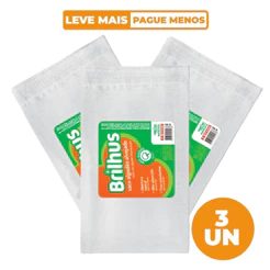 Kit 3 Sacos Alvejados para Limpeza 100% Algodão Brilhus Bettanin