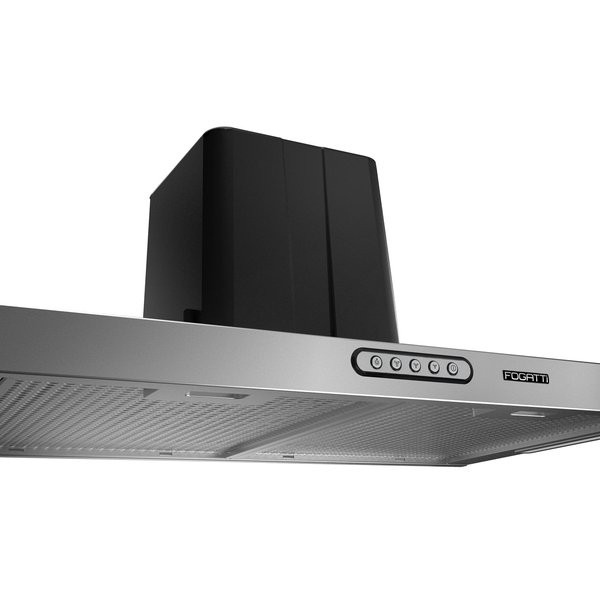 Depurador Fogatti Compact New de Embutir 75cm Preto