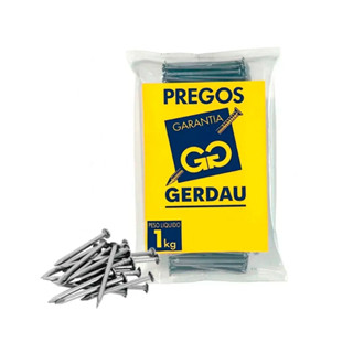 Prego 17x27 Gerdau Pacote 1kg Aço Resistência Alta Para Marcenaria E Construção em Oferta na Shopee