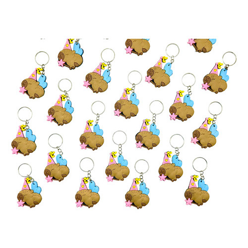 Fada Capivara Com Varinha Chaveiro10un Emborrachado 10peças Novidade novos
