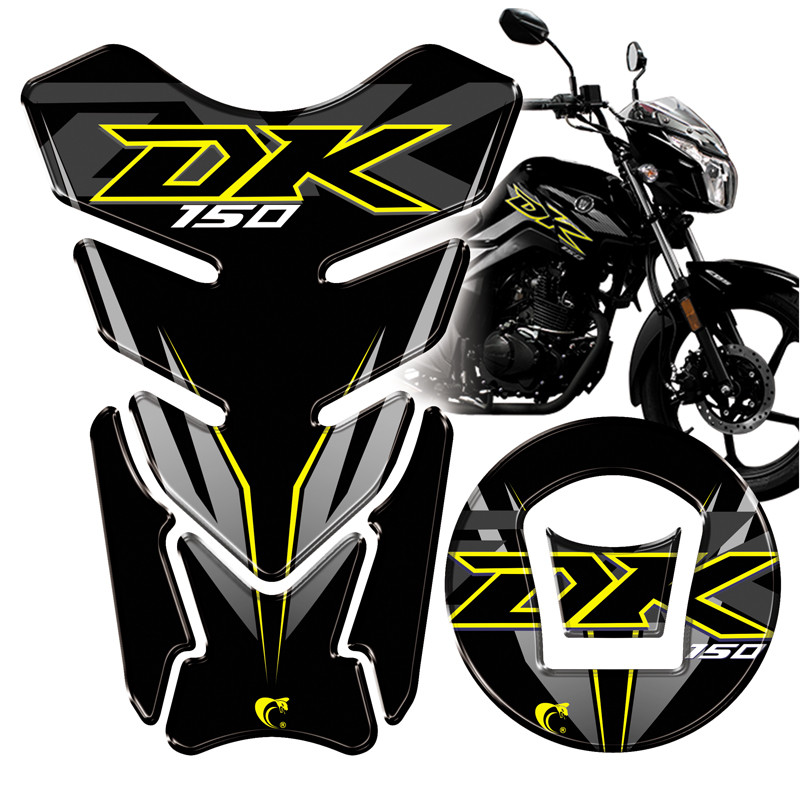 Protetor De Tanque Adesivo Moto Haojue Dk 150 PRETO