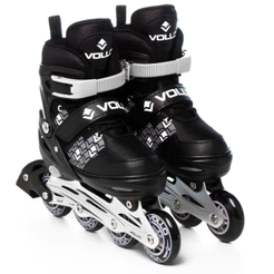 Patins In Line Ajustável 31-34 Cinza e Preto Vollo