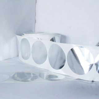 Etiqueta Fosca Prata, 4 cm P/ Chancela Rolo 100 Unid em Oferta na Shopee