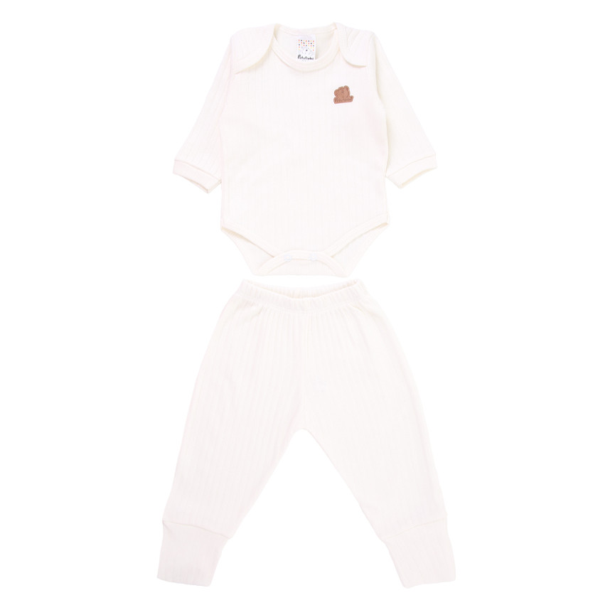 Conjunto Bebê Menino Petutinha Básico 100% Algodão - 2 Peças