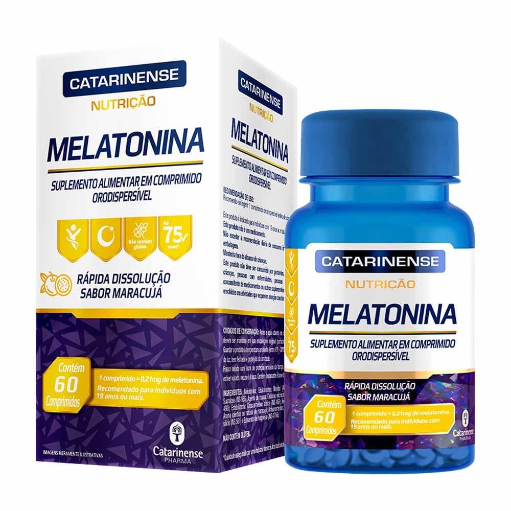 Melatonina Catarinense Com 60 Comprimidos 0,21mg Maracuja em Oferta na Shopee