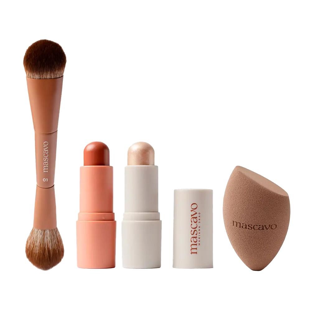 Kit Mascavo Maple Glow & Go Trio + ProBlender Esponja Grande - Beauty
