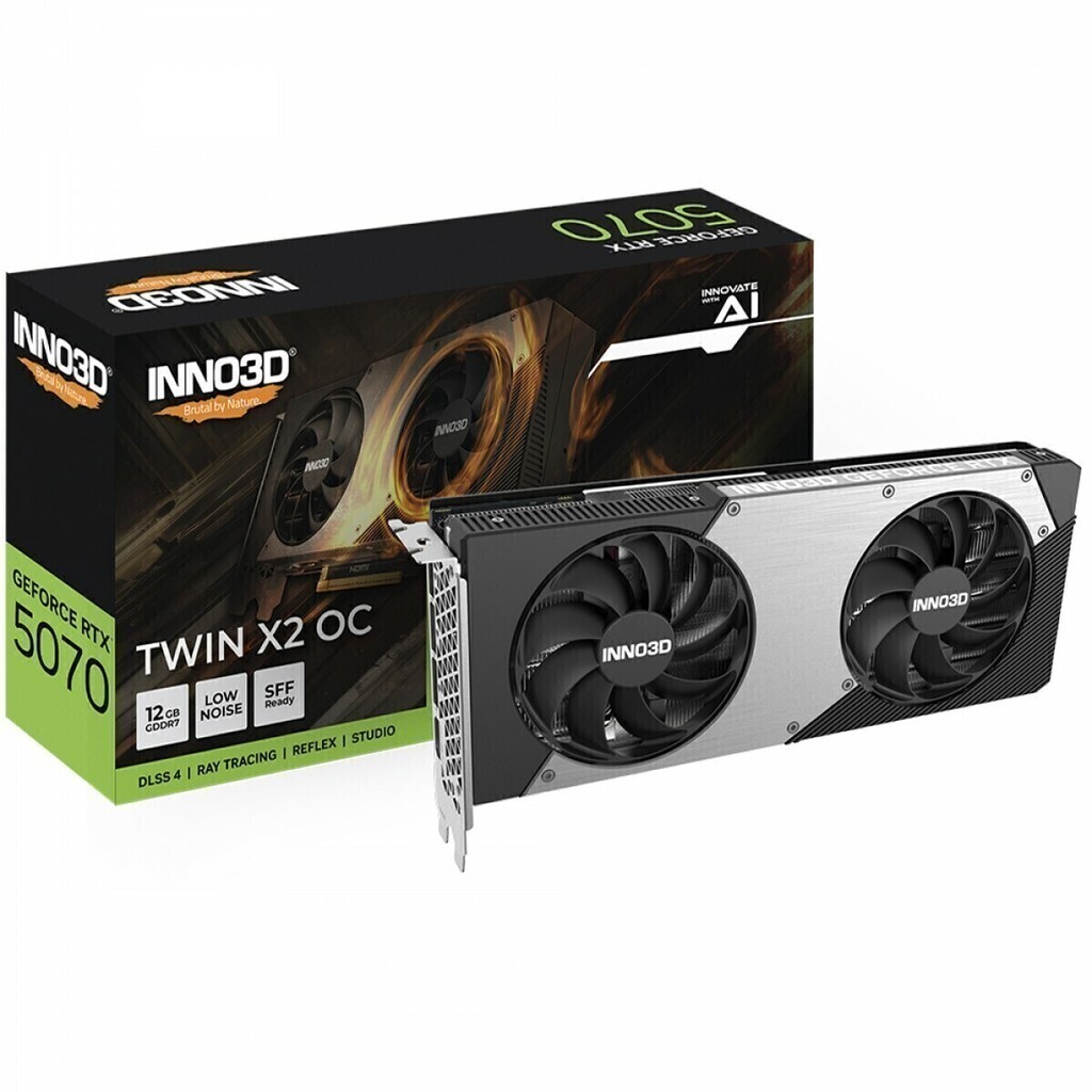 Placa de Vídeo RTX 5070 Twin X2 OC NVIDIA GeForce,12GB,GDDR7