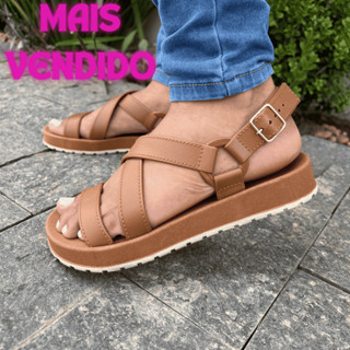 Sandália Feminina Confortável para Verão DUNAS em Oferta na Shopee