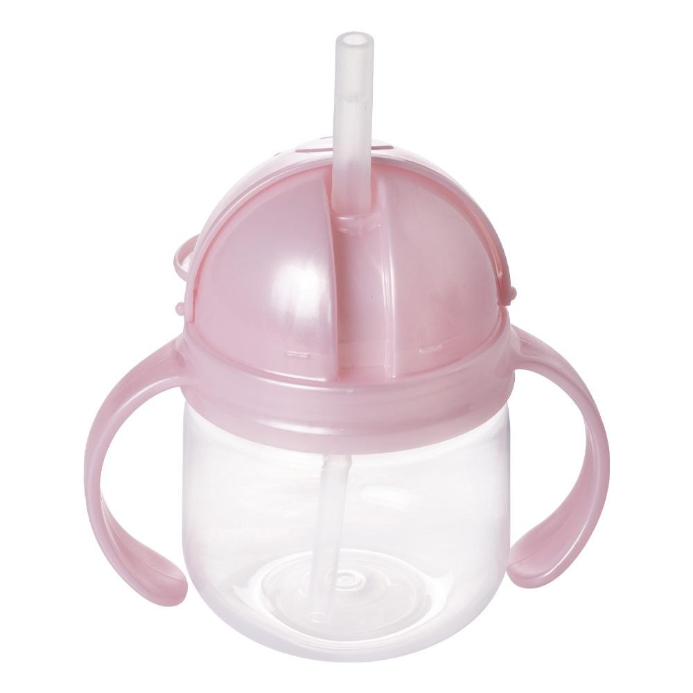 Caneca de Treinamento com Canudo 260 ml Ursa Rosa Plasútil em Oferta na Shopee