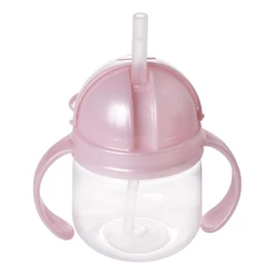 Caneca de Treinamento com Canudo 260 ml Ursa Rosa Plasútil