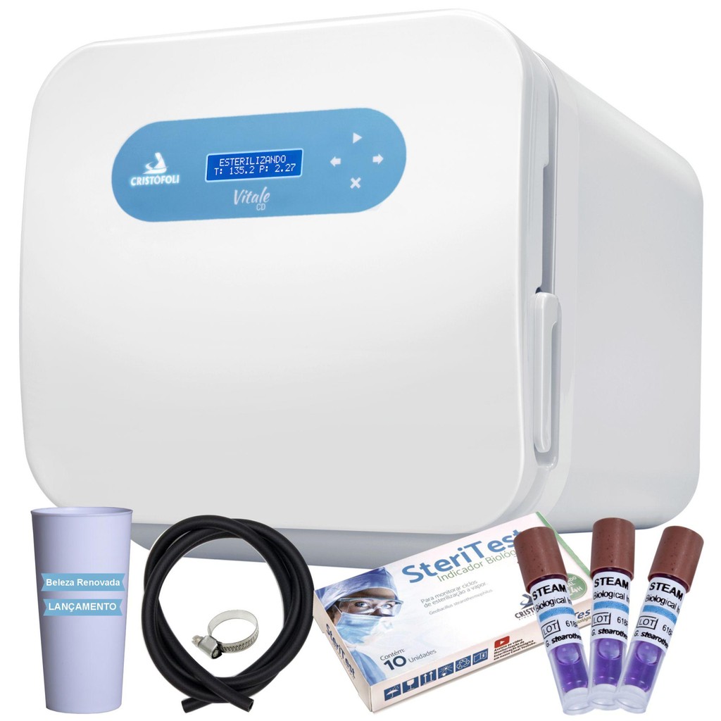 Autoclave 12 Litros Cd Cristofoli + Indicador Biológico10Und