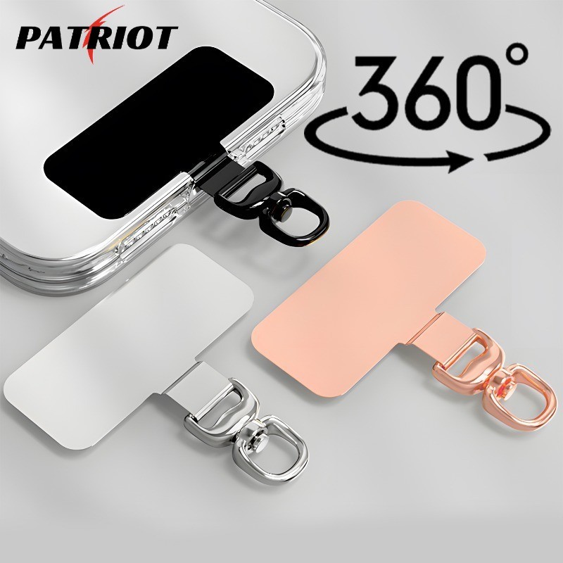 Junta Universal Giratória De Cordão Para Telefone 360 , Clipe De Carregamento Anti-Interferência , Alça De Aço Inoxidáve