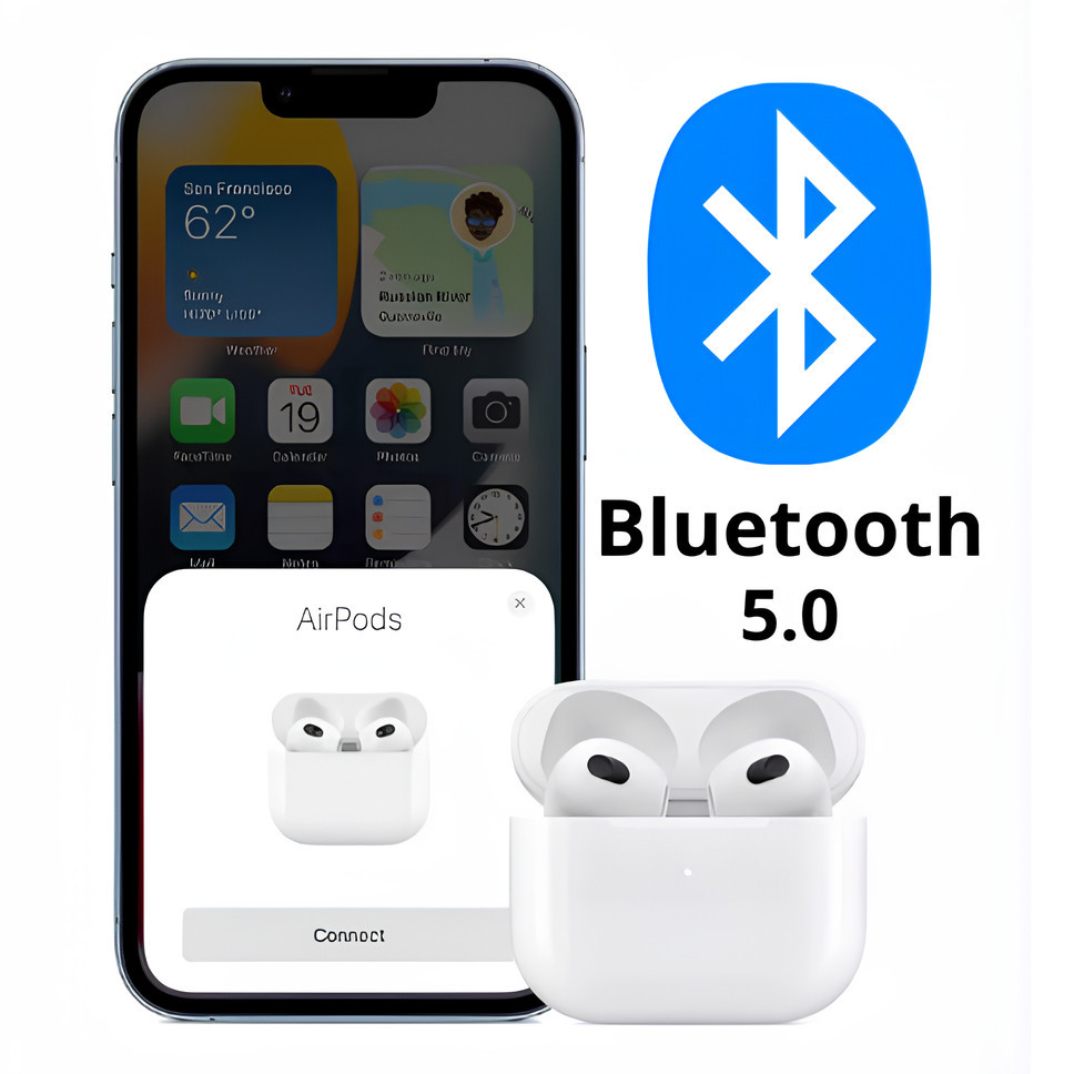 New Fone sem fio bluetooth 5.0 Airpods 3 Android e IOS And Electron