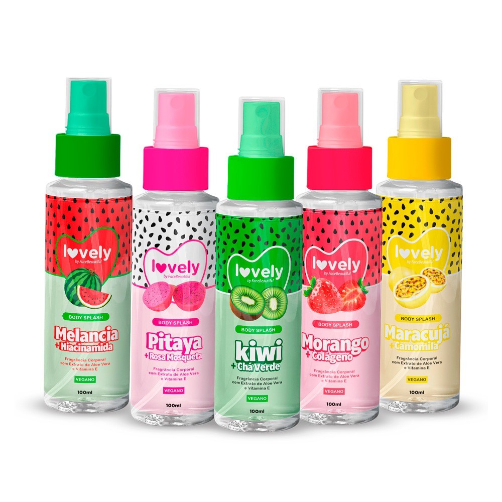 Body Splash Lovely Frutas 100ML - FACE BEAUTIFUL