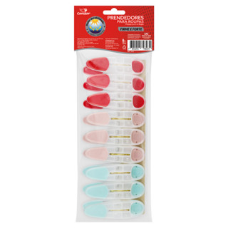 Prendedor de Roupa Plástico Firme e Forte Condor 9 Unidades em Oferta na Shopee