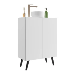 Gabinete Banheiro 2 Portas Retrô 63cm Multimóveis V5006
