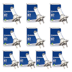 Kit 10 Lâmpada H7 Farol Baixo 24v 70w Caminhão Ônibus Truck