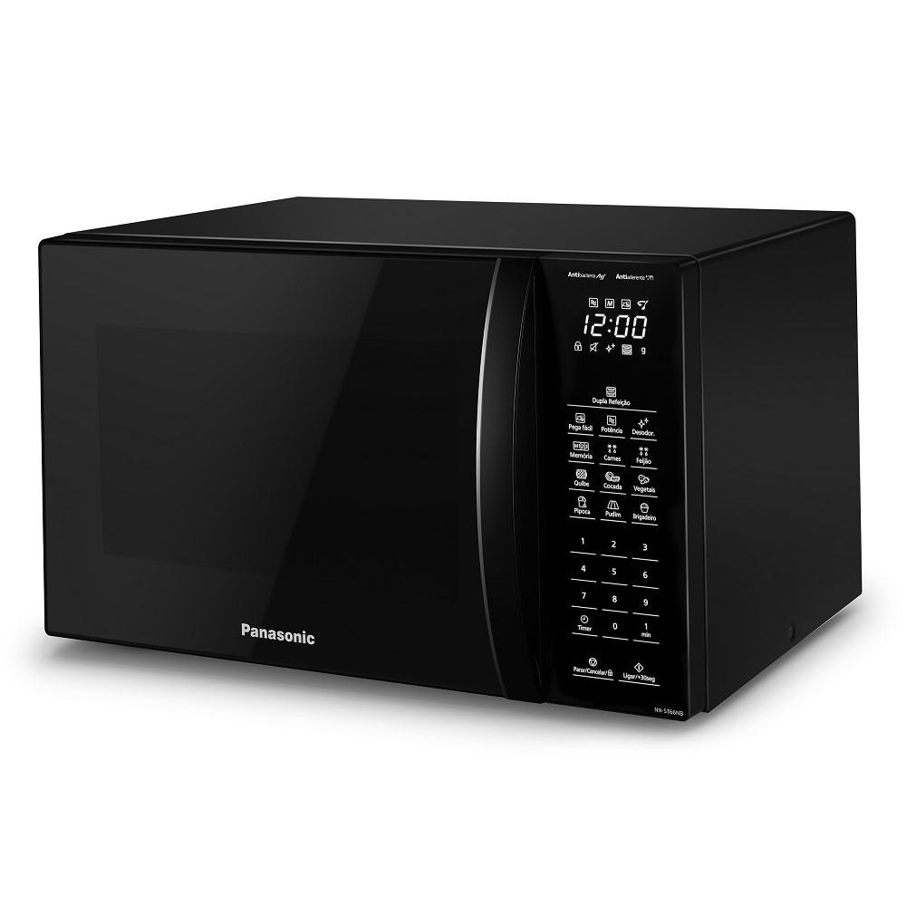 Micro-ondas Panasonic 34L Dupla Refeição 900W NNST66NBRUN em Oferta na Shopee