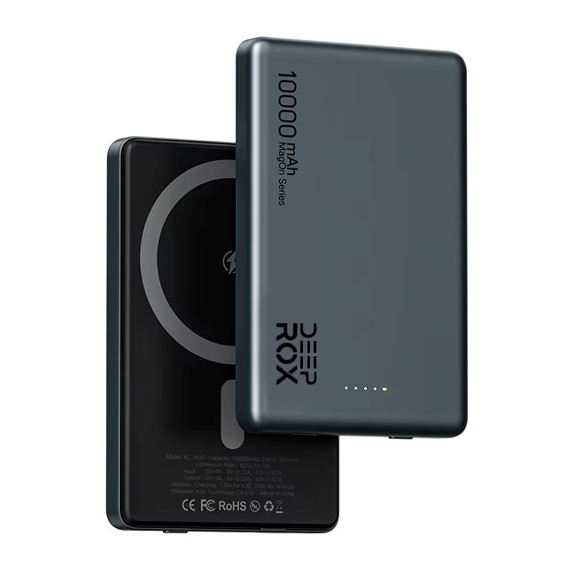 Carregador Portátil PowerBank 15w 10000mAh Por Indução Magnético Magon Series Deep Rox
