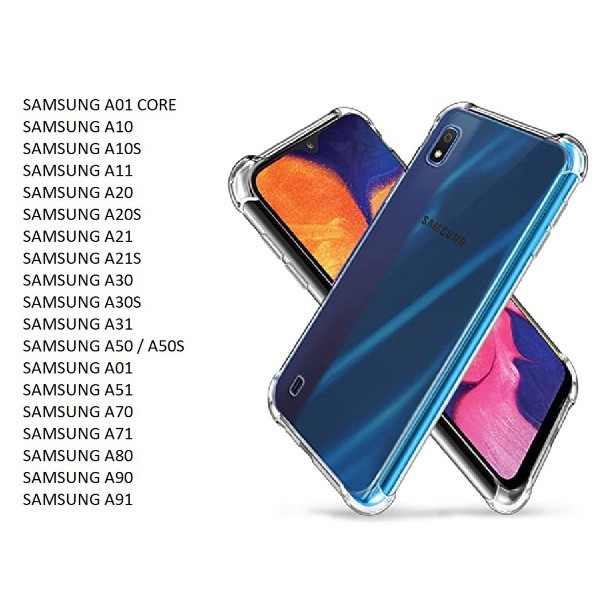Capa Capinha Anti Impacto Transparente Samsung A10/A12/A11/A32 4G/A71/A51/A52/A72/A73