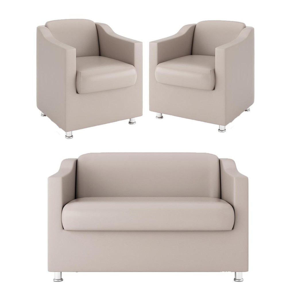 Kit 02 Poltronas Tilla Clínica + Namoradeira Confortável em Oferta na Shopee