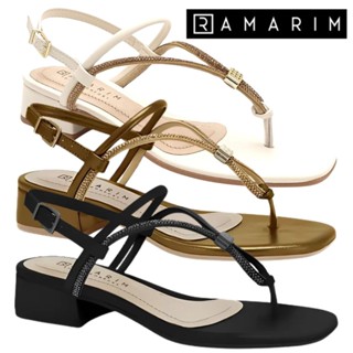 Sandália Feminina Ramarim Saltinho Baixo Tira Nó Strass Brilho Conforto em Oferta na Shopee