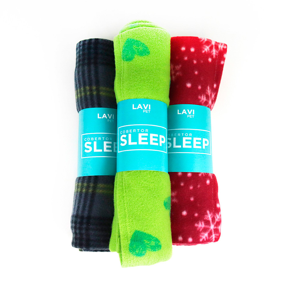 Cobertor Soft Sleep LaviPet Estampas Cores Sortidas Tam. P - Pets