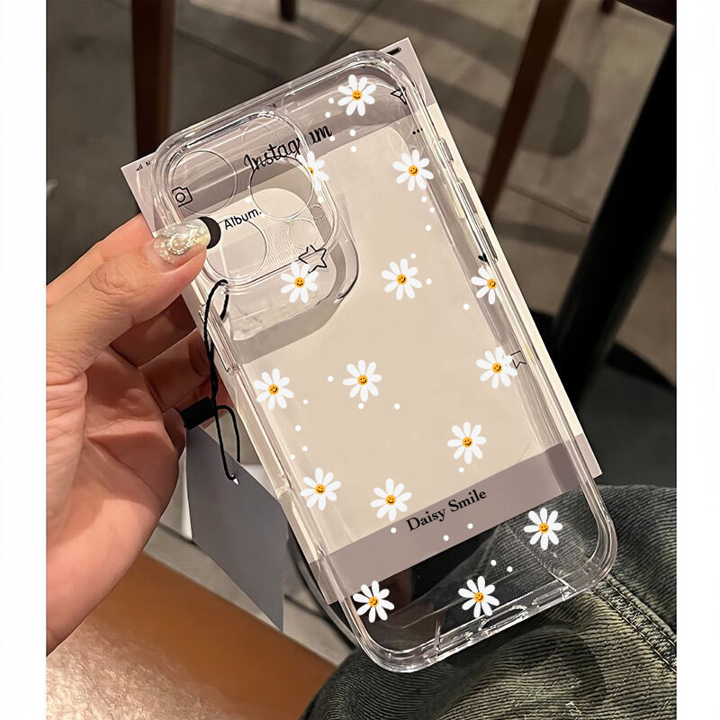 Capa De Telefone Para Samsung Galaxy A04 A04E A06 A33 A32 A22 A24 A25 A50 A50S A30S A51 M54 Flor Margarida Padrão À Prov