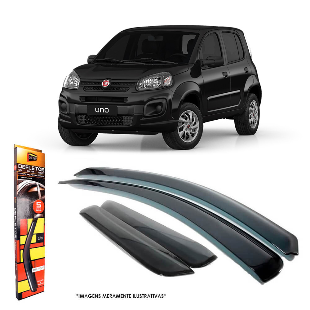 Calha de Chuva Uno Novo 2010 a 2021  4 Portas TG Poli - 24016 em Oferta na Shopee