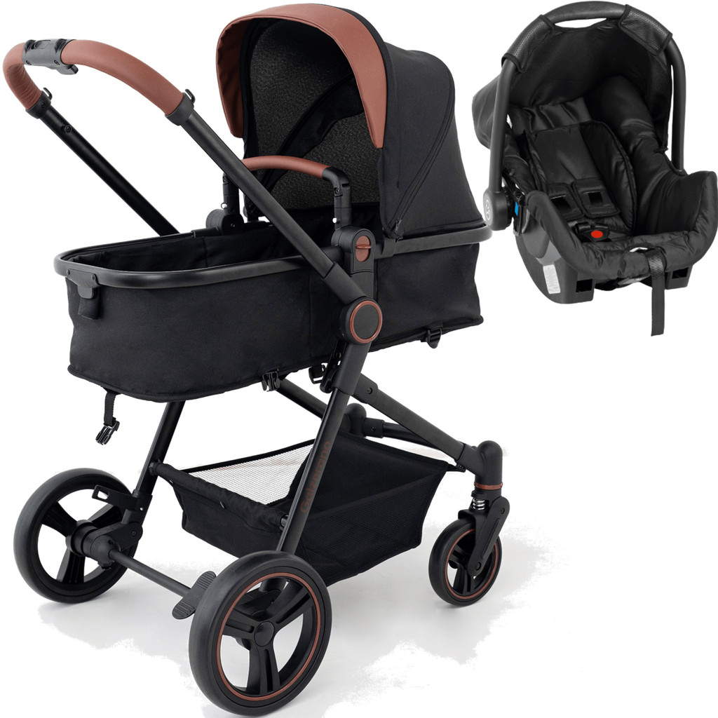 Carrinho de Bebe Moises com Bebe Conforto Galzerano Ivy Black em Oferta na Shopee