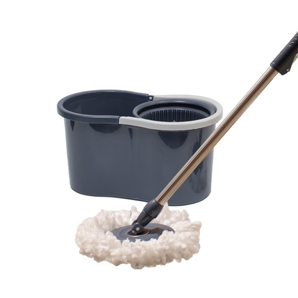 mop giratório com balde esfregão de microfibra limpeza - Tud