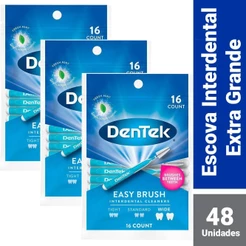 Kit Escova Interdental DenTek Easy Brush Extra 48 unidades