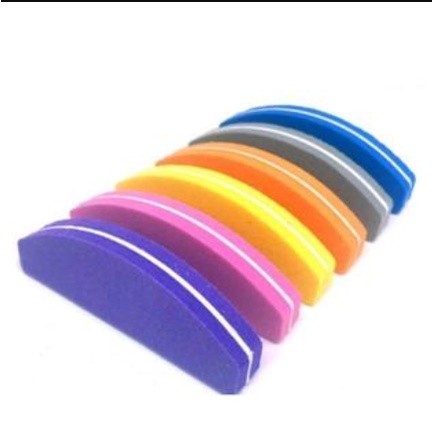 Kit Com 20 unidades MINI LIXA BUFFER BOOMERANG 100/180 profissional FECHA POROS COLORIDO em Oferta na Shopee