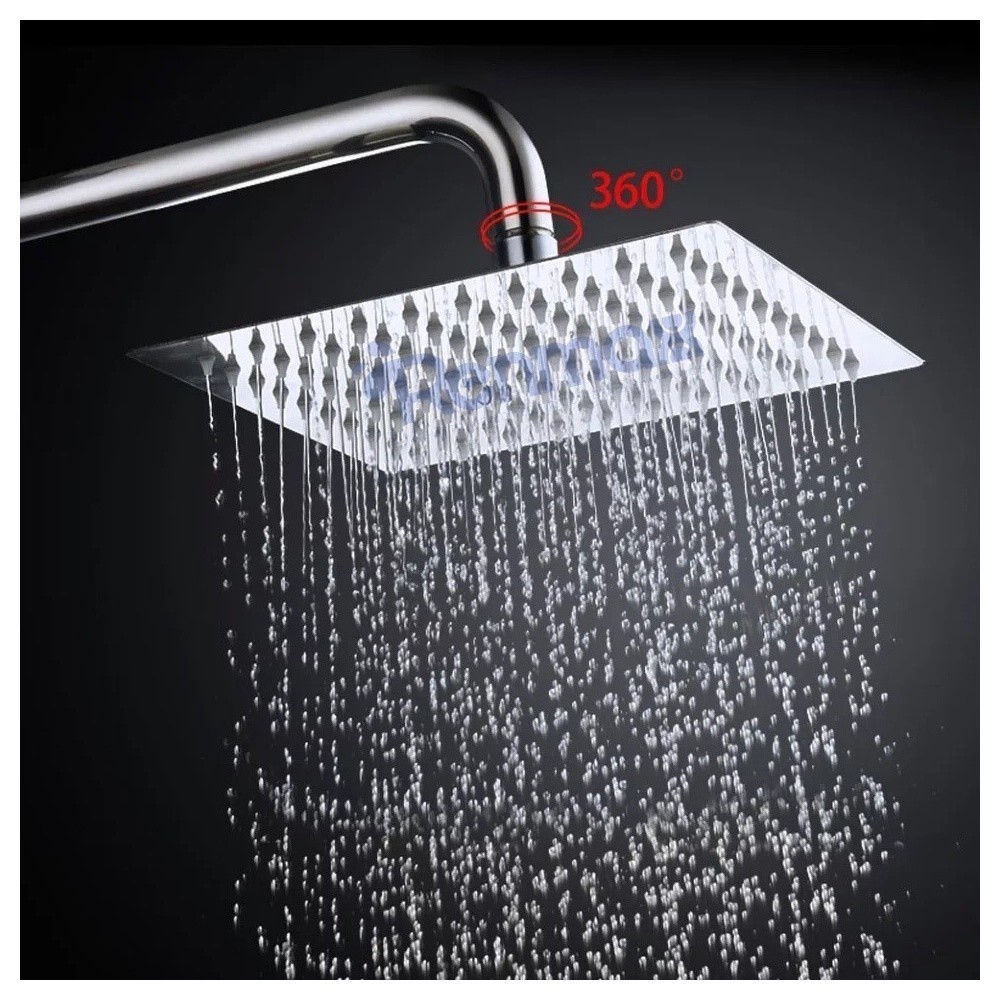 Chuveiro Ducha Quadrado  Inox  Area Externa Piscina Banheiro .- Makeupnails-. em Oferta na Shopee