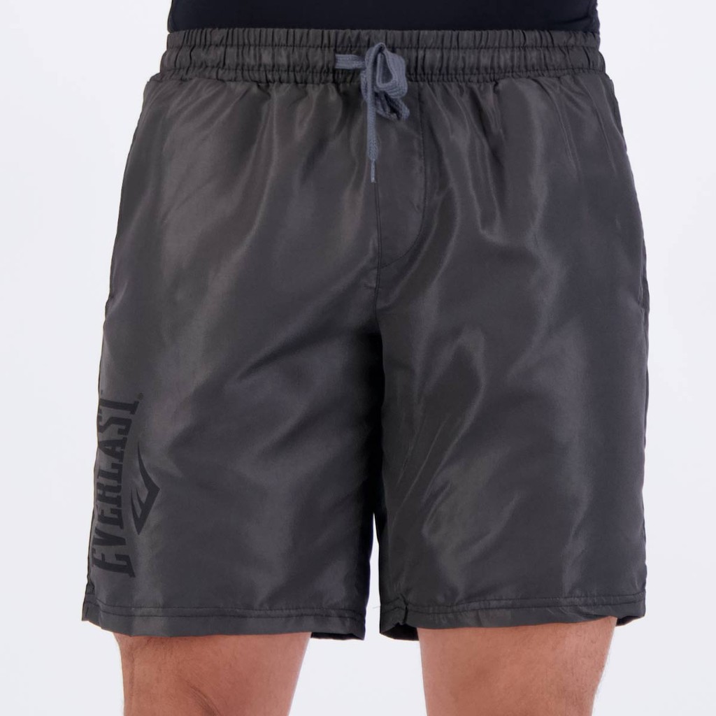 Bermuda Everlast Microfibra Cinza Escuro - Men Clothes