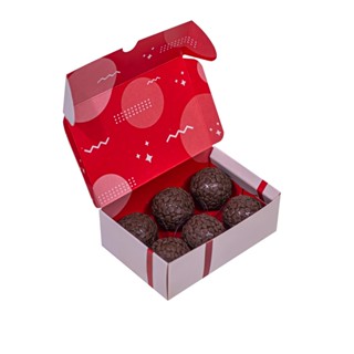 Caixa Papel Divertida Practice Happy Day Para 6 Doce Brigadeiro 12X8X4 C/10 em Oferta na Shopee