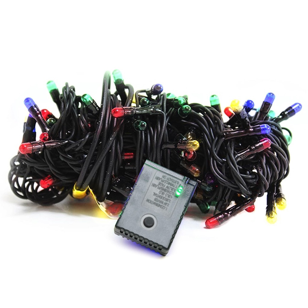 LÂMPADA PISCA PISCA DE NATAL ARROZ COLORIDO WINCY COM 100 LÂMPADAS 4,15m - 220V